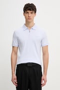 Calvin Klein polo muški od pamuka ljubičasti LV04LE255G