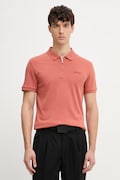 Calvin Klein polo muški od pamuka smeđi LV04LE255G