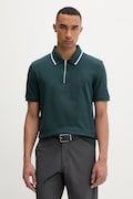 Calvin Klein polo męskie bawełniane turkusowe LV04LF214G