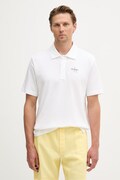 Calvin Klein Jeans polo pentru bărbați, din bumbac alb LV04RF209G