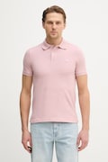 United Colors of Benetton polo bawełniane męski kolor różowy gładki 3089J3179