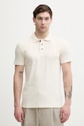 Lindbergh polo męskie bawełniane beżowe 30.404115