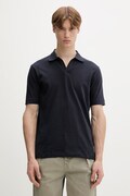 Marc O'Polo polo męskie z dodatkiem lnu granatowe 5000012676