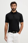 Lindbergh polo bawełniane męski kolor czarny gładki 30.404062