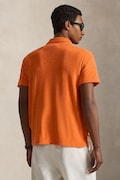 Polo Ralph Lauren polo męski kolor pomarańczowy gładki 710A12491