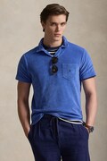 Polo Ralph Lauren polo męski kolor niebieski gładki 710A12491