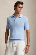 Polo Ralph Lauren polo męskie bawełniane niebieskie 710B13893