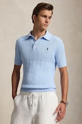 Polo Ralph Lauren polo męskie bawełniane niebieskie 710B13893