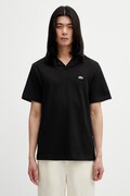 Lacoste тениска с яка с добавен лен мъжка черна PH2449