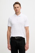 Bavlnené polo tričko Karl Lagerfeld biela farba, jednofarebné, 562203.745008