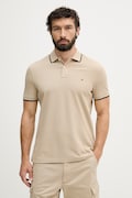 Tommy Hilfiger polo pánské bavlněné béžové MW0MW42748