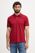 Tommy Hilfiger тениска с яка мъжка от памук бордо MW0MW42748