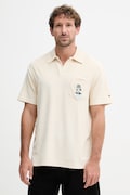 Tommy Hilfiger polo majica moška z bombažem SUMMER bež MW0MW42773