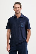 Tommy Hilfiger polo majica moška z bombažem SUMMER mornarsko modra MW0MW42773