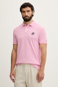 Tommy Hilfiger тениска с яка мъжка от памук SUMMER розова MW0MW43046