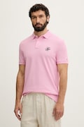 Tommy Hilfiger тениска с яка мъжка от памук SUMMER розова MW0MW43046