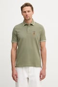 Aeronautica Militare polo męskie bawełniane zielone PO1914UP00403
