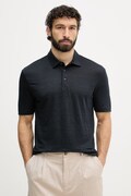 BOSS polo da uomo in lino BOSS X DAVID BECKHAM blu navy 50560534