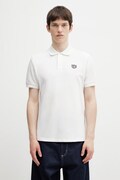 Kenzo GOTS KENZO WILD TIGER SLIM POL Men's cotton polo shirt white FG55PO1014PU