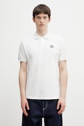 Kenzo GOTS KENZO WILD TIGER SLIM POL Men's cotton polo shirt white FG55PO1014PU