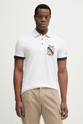 Aeronautica Militare polo męski kolor biały z aplikacją PO1915UP00191