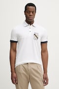Aeronautica Militare polo męski kolor biały z aplikacją PO1915UP00191