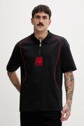 HUGO polo męskie Duero_RB czarne 50559702