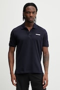 Napapijri polo bawełniane SMALL BOX męski kolor granatowy gładki NP0A88TQ1761
