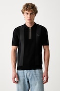 Fred Perry polo męskie z bawełną czarne K2310