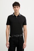 Guess polo męskie bawełniane z elastanem NOLAN czarne M6GP66 K3070