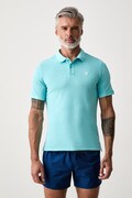 Guess polo męskie bawełniane niebieskie F6GP03 K9WF1