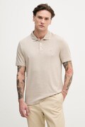 Michael Kors polo męskie bawełniane beżowe CB952SX20B