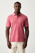 Michael Kors polo męskie bawełniane różowe CR652SX20B