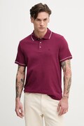 Michael Kors polo męskie bawełniane bordowe CR652SX20B