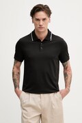 Michael Kors polo męskie bawełniane czarne CS652WR19P