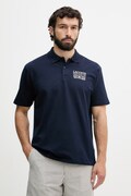 Lacoste polo męskie bawełniane z elastanem granatowe PH0379
