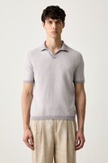 United Colors of Benetton polo męskie bawełniane fioletowe 10NJK301X