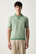United Colors of Benetton polo męskie bawełniane zielone 10NJK301X