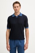 United Colors of Benetton Πόλο Ανδρικό βαμβακερό σκούρο μπλε 1X56U301V