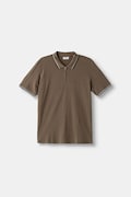 Lindbergh polo męskie bawełniane szare 30.404010ZIP