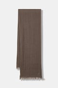 Marella szal damski lniany MLACOLONO brązowy 2613541027200