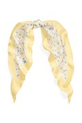 Lauren Ralph Lauren szalik damski jedwabny żółty 454P14494