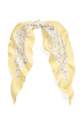 Lauren Ralph Lauren szalik damski jedwabny żółty 454P14494