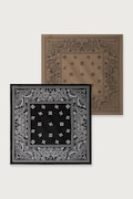 HUGO malý šátek pánský bavlněný 2Bandana_pack_M béžový 50561669
