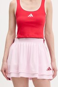 adidas spódnica House of Tiro kolor różowy mini rozkloszowana KB6099