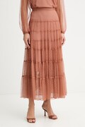Twinset spódnica kolor brązowy maxi rozkloszowana 261TP2773