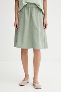 Marc O'Polo fustă cu bumbac verde simplă 5000013065