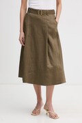Tommy Hilfiger trapez haljina od lana zelena WW0WW49651