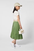 Dievčenská sukňa Karl Lagerfeld zelená farba, midi, áčkový strih, Z31112