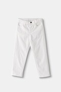 Mayoral pantaloni bebe culoarea alb, uni, 549
